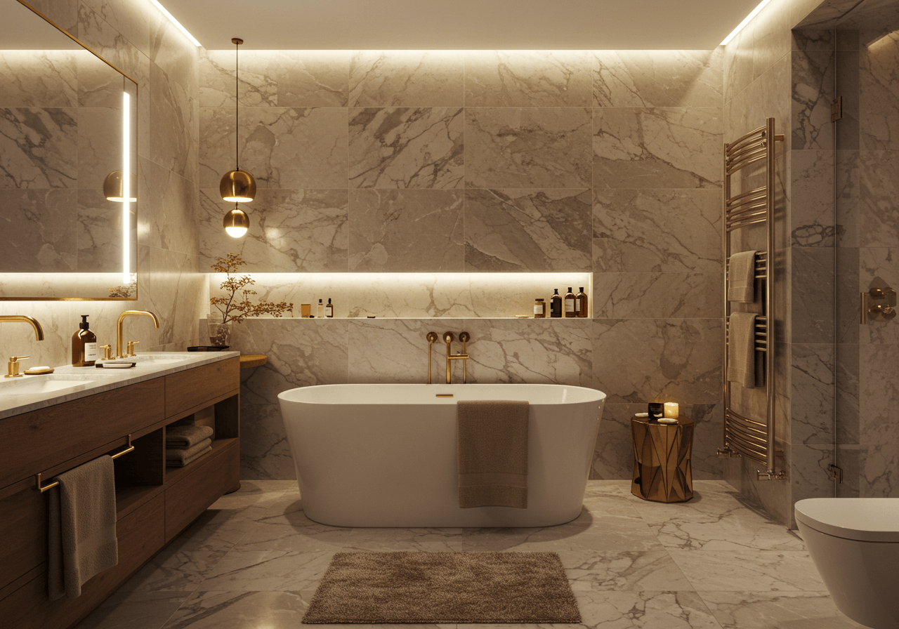 Banheiro de luxo em casa: transforme seu espaço em um spa particular