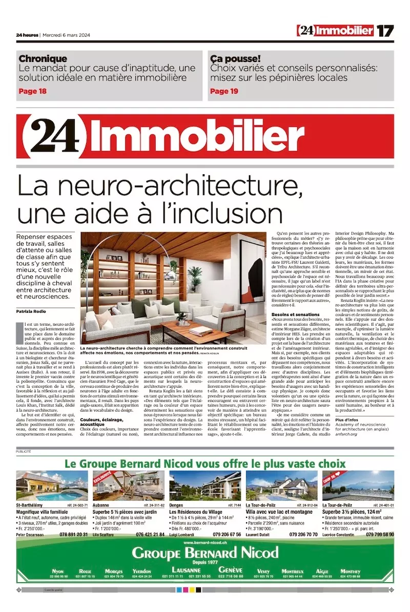 24 Immobilier – Neuro-architecture: an aid to inclusion (2)