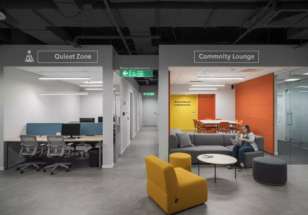 Coworking interior design: maximize collaboration with a modern space