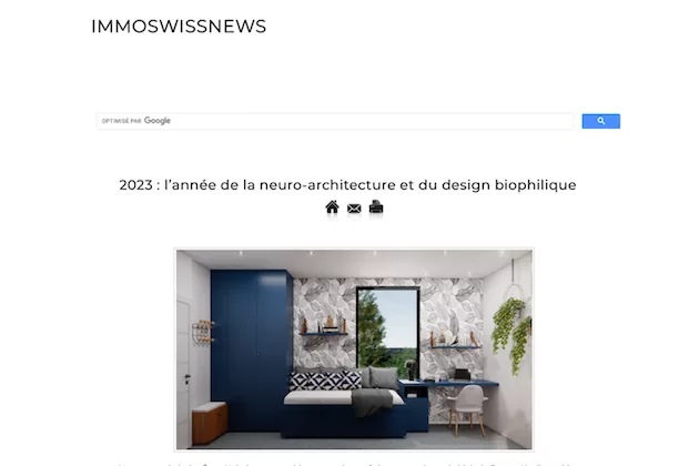 ImmoSwissNews – 2023 : l’année de la neuro-architecture et du design biophilique