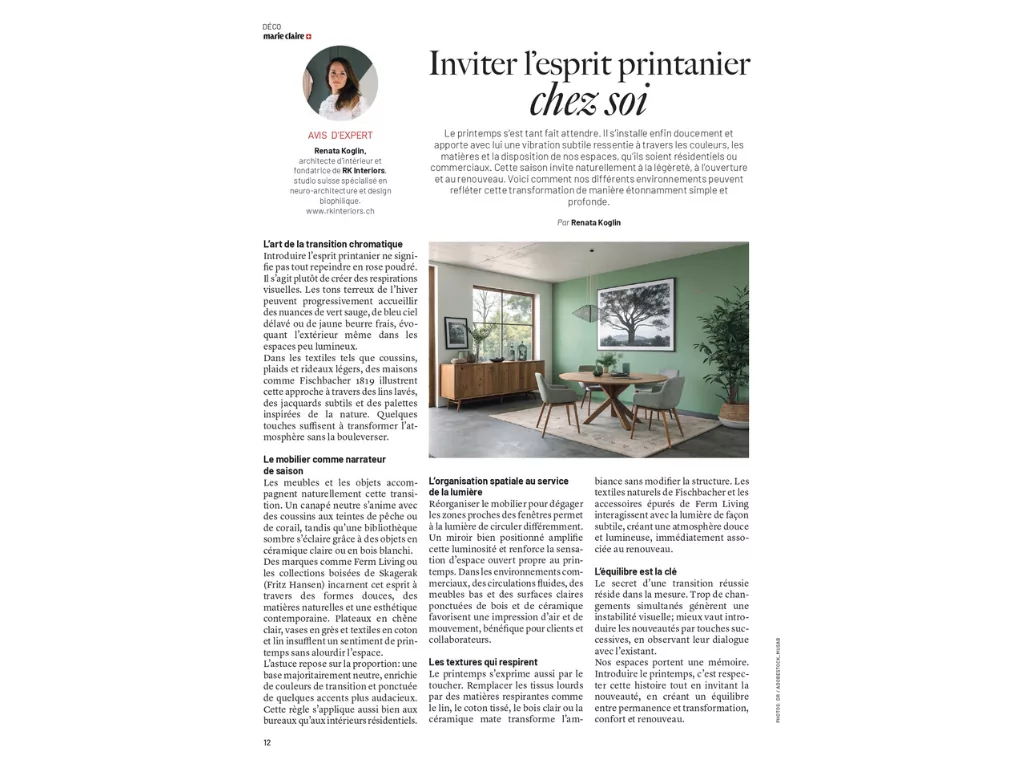 Marie Claire – Interior Design: Inviting the Spirit of Spring into Your Home (2)