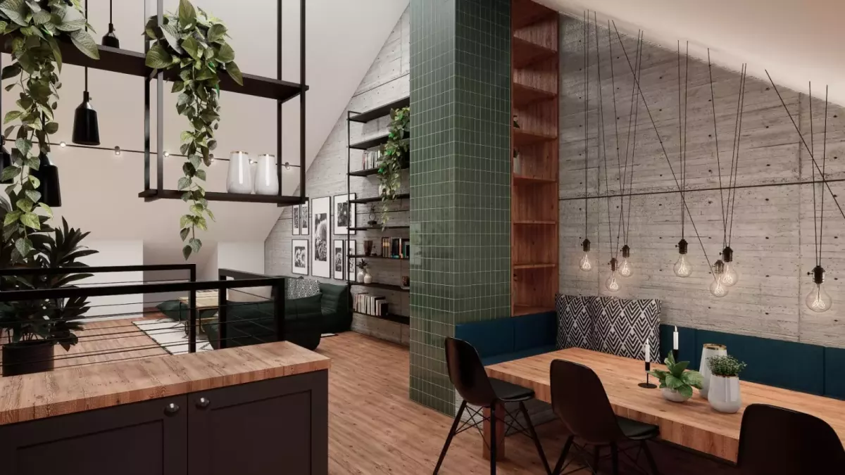 Porte du Chateau, Interior design · village house