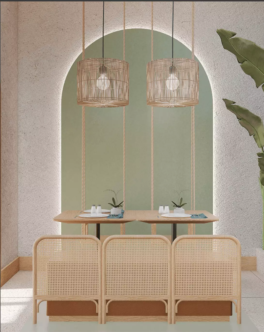 Restaurant Vegan, Design d'intérieur · restaurant