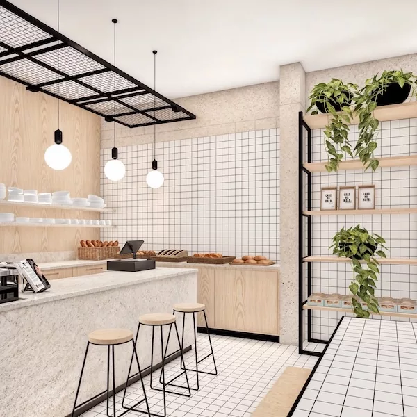 Scandinavian Coffee, Design d'intérieur · café